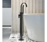 Steinberg 135 - Miscelatore a pavimento per vasca da bagno, nero opaco 135 1162 S