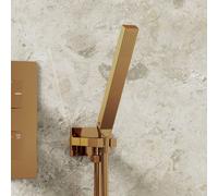 Steinberg Série 135 Garniture de douche à main, douchette à main, coude de raccordement de douche intégré, 1351670RG, 1351670RG, Colorazione: Oro rosa