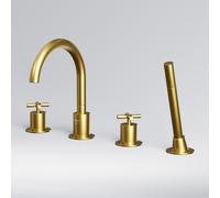 Steinberg 250 rubinetto bordo vasca, miscelatore a due comandi, 250 2400 BG, 250 oro spazzolato [Rubinetteria Bagno > Rubinetteria Vasca]