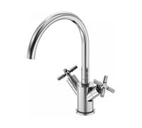 Steinberg Miscelatore lavabo Serie 250 2501500 doppia leva girevole con scarico cromo 155mm