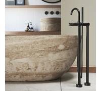 Steinberg 250 rubinetto vasca a pavimento, miscelatore a due comandi, 250 1162 S, 250 nero opaco [Rubinetteria Bagno > Rubinetteria Vasca]