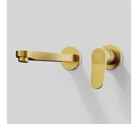 Steinberg Série 340 Mélangeur lavabo mural, saillie 200mm, pour corps dencastrement, 34018143BG, 34018143BG, Colorazione: Oro spazzolato
