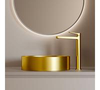 Steinberg 340 rubinetto lavabo alto, 340 1700 BG, 340 oro spazzolato [Rubinetteria Bagno > Rubinetteria Lavabo]