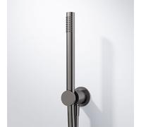 Steinberg 340 set doccia con presa d'acqua e supporto, 1 tipo di getto, 340 1670 BGM, 340 gunmetal spazzolato [Rubinetteria Bagno > Set Doccia]