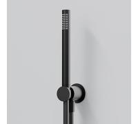 Steinberg 340 set doccia con presa d'acqua e supporto, 1 tipo di getto, 340 1670 S, 340 nero opaco [Rubinetteria Bagno > Set Doccia]