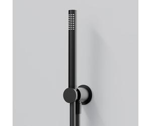 Steinberg 340 set doccia con presa d'acqua e supporto, 1 tipo di getto, 340 1670 S, 340 nero opaco [Rubinetteria Bagno > Set Doccia]