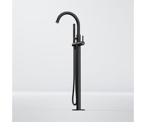 Steinberg 341 rubinetto vasca, installazione a pavimento, miscelatore monocomando, 341 1162 S, 341 nero opaco [Rubinetteria Bagno > Rubinetteria Vasca]