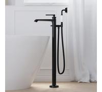 Steinberg 350 rubinetto vasca a pavimento, miscelatore monocomando, 350 1162 S, 350 nero opaco [Rubinetteria Bagno > Rubinetteria Vasca]