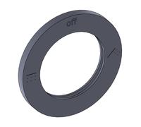 Steinberg 911/912 ricambio rosetta con simbolo per deviatore per rubinetto doccia da incasso, 912 9884 BGM, 911; 912 gunmetal spazzolato [Rubinetteria Bagno > Ricambi Rubinetteria Bagno]