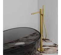 Steinberg 911 rubinetto vasca lavabo con struttura a nido d’ape, installazione a pavimento miscelatore monocomando, 911 1162 BG, 911 oro spazzolato [Rubinetteria Bagno > Rubinetteria Vasca]