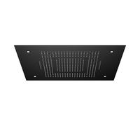 Steinberg Sensual Rain Panneau de pluie, éclairage LED, set complet, encastrement au plafond, 3 jets, Easy-Clean, 600x800mm, 3906832S, 3906832S, Colorazione: nero opaco