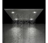 Steinberg Sensual Rain set soffione doccia, 3 tipi di getto, 390 6620, Sensual Rain acciaio inox levigato [Rubinetteria Bagno > Soffioni Doccia]