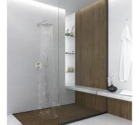 Steinberg Sensual Rain soffione doccia, 1 tipo di getto, 100 7910 BN+100 1686 BN, Sensual Rain; 100; 170; 250; Crystal nichel spazzolato [Rubinetteria Bagno > Soffioni Doccia]