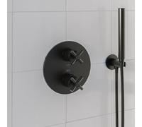 Steinberg Sensual Rain termostatico, per vasca e doccia, 250 4133 3 S, Sensual Rain; 250 nero opaco [Rubinetteria Bagno > Rubinetteria Doccia]