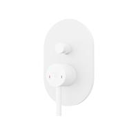 Steinberg Série 100 Mitigeur bain/douche, set de finition, encastré, 2 consommateurs, 10021033W, 10021033W, Colorazione: Bianco opaco