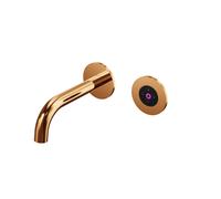 Steinberg Série 100 Mitigeur mural pour lavabo, réglage électronique du débit et de la température, saillie 195mm, 1001814ERG, 1001814ERG, Colorazione: Oro rosa