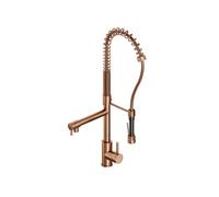 Steinberg Série 100 robinet de cuisine, avec douchette, saillie 156mm, pivotant, 1001480BC, 1001480BC, Colorazione: rame spazzolato