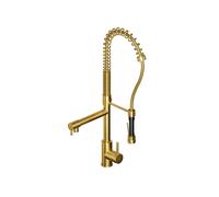 Steinberg Série 100 robinet de cuisine, avec douchette, saillie 156mm, pivotant, 1001480BG, 1001480BG, Colorazione: Oro spazzolato