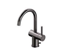 Steinberg Série 100 robinet de cuisine, pivotant, saillie 201mm, 1001400BGM, 1001400BGM, Colorazione: Metallo spazzolato