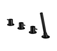 Steinberg Série 100 robinetterie de baignoire, montage sur bord de baignoire, 4 trous, pour garniture de vidage et de trop-plein, 1002480S, 1002480S, Colorazione: nero opaco