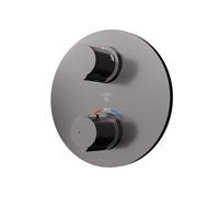 Steinberg Série 100 robinetterie de douche/bain, set de montage final, encastré, deux consommateurs, 10041333BGM, 10041333BGM, Colorazione: Metallo spazzolato