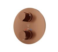 Steinberg Série 100 robinetterie de douche/bain, set de montage final, encastré, deux consommateurs, 10041333BC, 10041333BC, Colorazione: rame spazzolato