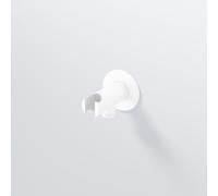 Steinberg 100 supporto doccetta con attacco per tubo flessibile, 100 1667 W, 100 bianco opaco [Rubinetteria Bagno > Prese d‘Acqua]