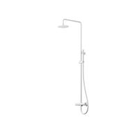 Steinberg Série 100 Système de douche, thermostat, pomme de douche pluie ronde, douchette à main, 10027212W, 10027212W, Colorazione: Bianco