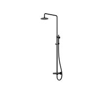 Steinberg Série 100 Système de douche, thermostat, pomme de douche pluie ronde, douchette à main, 10027212S, 10027212S, Colorazione: Nero