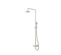 Steinberg Série 100 Système de douche, thermostat, pomme de douche pluie ronde, douchette à main, 10027212BN, 10027212BN, Colorazione: Nichel spazzolato