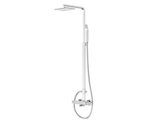 Steinberg Série 120 Système de douche, douchette à main, pomme de douche carrée, avec protection contre les brûlures, 12027201, 12027201