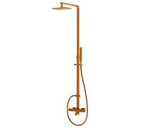 Sistema doccia Steinberg serie 160, set completo, Easy-Clean, braccio doccia a pioggia lunghezza 910-1380 mm, 1602721, Colorazione: Oro rosa - 1602721RG