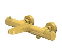 Steinberg Série 171 Thermostat, pour baignoire, apparent, saillie 194mm, 1713100BG, 1713100BG, Colorazione: Oro spazzolato