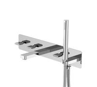 Steinberg Série 230 robinetterie de baignoire, 5 trous, set complet, encastré, saillie 170mm, 2302692, 2302692
