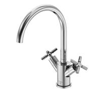 Steinberg Serie 250 Miscelatore lavabo a Doppia Leva con Scarico, Cromato - 2501500