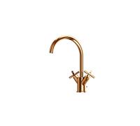 Miscelatore per lavabo Steinberg serie 250, girevole, a due maniglie, con scarico a scomparsa, sporgenza 155 mm, 2501500, Colorazione: Oro rosa