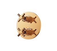 Steinberg Série 250 robinetterie de douche/bain, set de montage final, encastré, deux consommateurs, 25041333RG, 25041333RG, Colorazione: Oro rosa