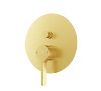 Steinberg Série 280 Mélangeur douche/bain, Set de finition, encastré, 2 consommateurs, rond, 28021033BG, 28021033BG, Colorazione: Oro spazzolato