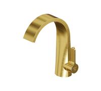 Steinberg Série 280 Mitigeur de lavabo, commande latérale, avec garniture découlement, saillie 155mm, 2801000BG, 2801000BG, Colorazione: Oro spazzolato