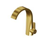 Steinberg Série 280 Mitigeur de lavabo, commande latérale, sans garniture découlement, saillie 155mm, 2801010BG, 2801010BG, Colorazione: Oro spazzolato