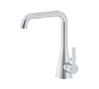 Steinberg Série 315 Mitigeur de lavabo, avec garniture découlement, saillie 152mm, hauteur 221mm, 3151000, 3151000, Colorazione: cromo