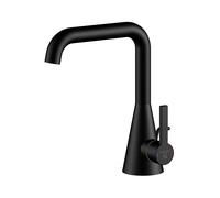 Steinberg Série 315 Mitigeur de lavabo, avec garniture découlement, saillie 152mm, hauteur 221mm, 3151000S, 3151000S, Colorazione: nero opaco