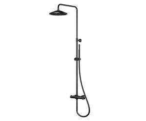 Steinberg Série 315 Système de douche avec douche de tête à LED, 3152721S, 3152721S, Colorazione: nero opaco