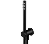 Steinberg Série 340 Garniture de douche à main, in oude de raccordement de douche intégré, flexible de douche, support, 3401670S, 3401670S, Colorazione: Nero opaco