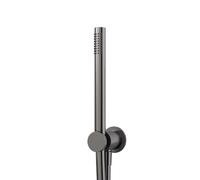 Steinberg Série 340 Garniture de douche à main, in oude de raccordement de douche intégré, flexible de douche, support, 3401670BGM, 3401670BGM, Colorazione: Metallo spazzolato