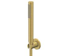 Steinberg Série 340 Garniture de douche à main, sans coude de raccordement de douche, avec flexible de douche et support de douche, 3401650BG, 3401650BG, Colorazione: Oro spazzolato