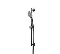 Steinberg Série 340 Garniture de douche, in ouchette à main, réglable en 3 positions, flexible de douche, barre de douche 600mm, 3401601BGM, 3401601BGM, Colorazione: Metallo spazzolato