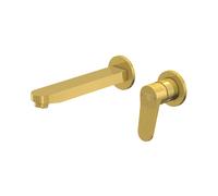 Miscelatore per lavabo a parete Steinberg serie 340, sporgenza 200 mm, per installazione ad incasso, 34018143, Colorazione: Oro spazzolato