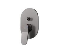 Steinberg Série 340 Set de montage final, pour mitigeur de bain et douche, pour corps dencastrement, 34021033BGM, 34021033BGM, Colorazione: Metallo spazzolato