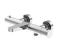 Steinberg Série 340 Thermostat apparent, saillie 194mm, régulation de température et de débit, pour baignoire, 3403100, 3403100, Colorazione: cromo
